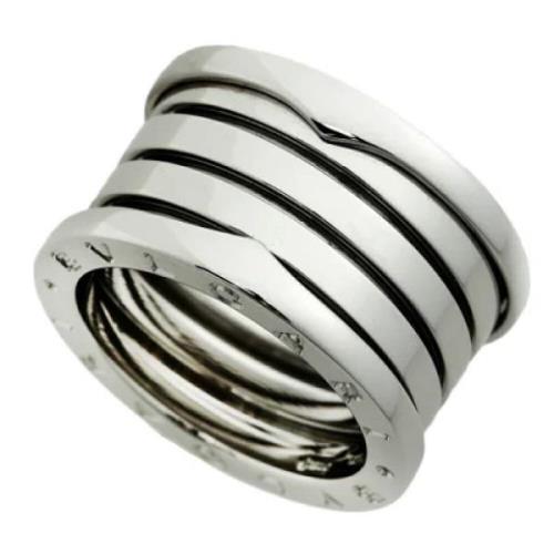 Pre-owned White Gold rings Bvlgari Vintage , Gray , Dames