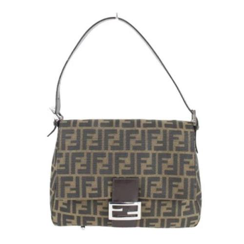 Pre-owned Canvas shoulder-bags Fendi Vintage , Brown , Dames