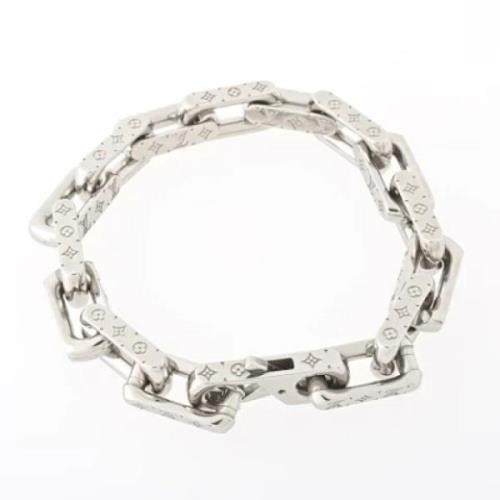 Pre-owned Metal bracelets Louis Vuitton Vintage , Gray , Dames