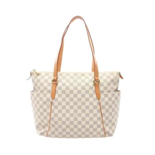 Pre-owned Leather louis-vuitton-bags Louis Vuitton Vintage , White , D...