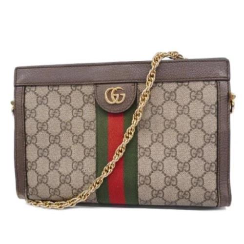 Pre-owned Plastic gucci-bags Gucci Vintage , Brown , Dames