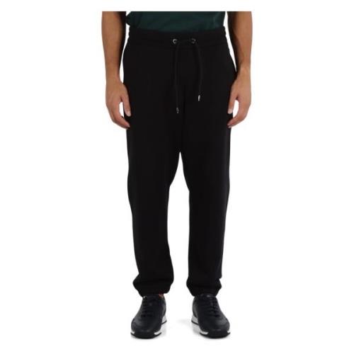 Sportieve katoenen sweatpants met logoborduursel Boss , Black , Heren