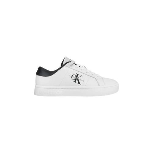 Klassieke Cupsole Lowl Sneakers Bright White-Black Calvin Klein , Whit...