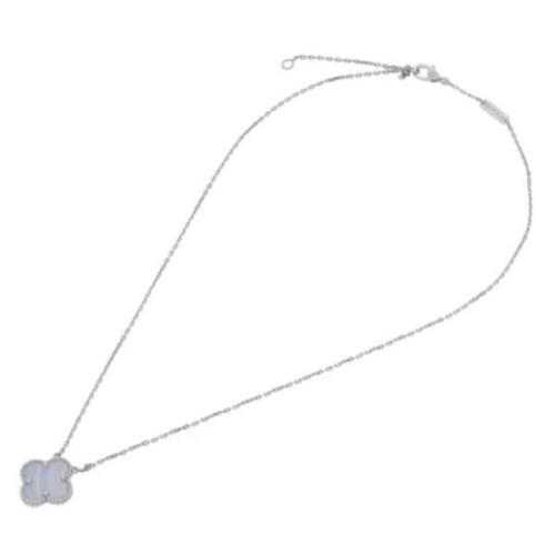 Pre-owned White Gold necklaces Van Cleef & Arpels Pre-owned , Gray , D...