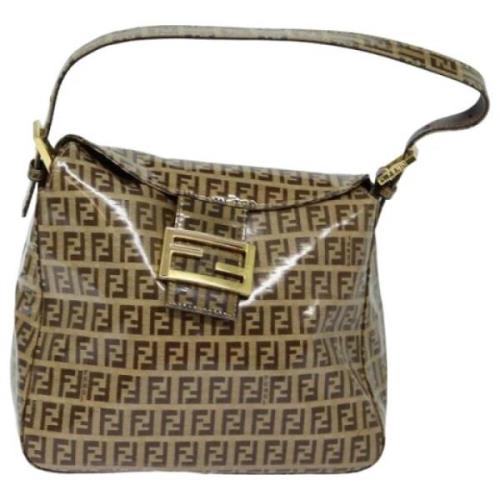 Pre-owned Canvas shoulder-bags Fendi Vintage , Beige , Dames