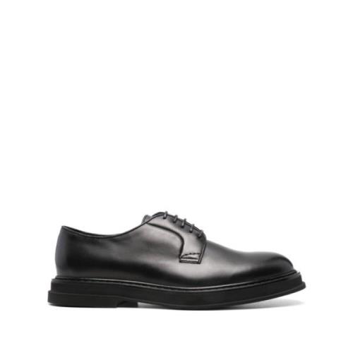 Zwarte Derby Schoenen Doucal's , Black , Heren