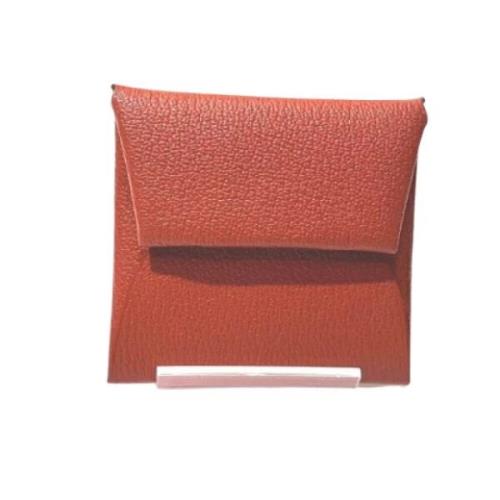 Pre-owned Leather wallets Hermès Vintage , Brown , Dames