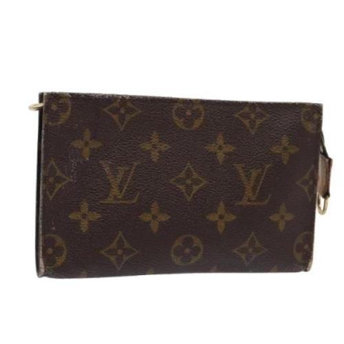 Pre-owned Canvas pouches Louis Vuitton Vintage , Brown , Dames