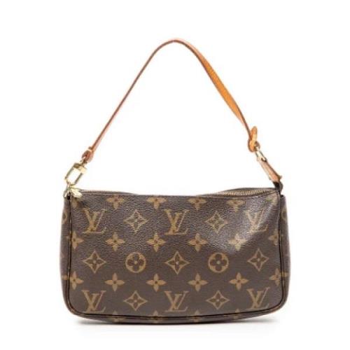 Pre-owned Canvas handbags Louis Vuitton Vintage , Brown , Dames