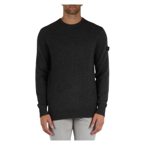 Wol Yak Crewneck Sweater Peuterey , Gray , Heren