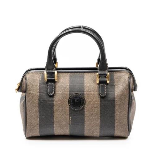 Pre-owned Coated canvas handbags Fendi Vintage , Brown , Dames