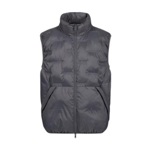 Nylon vest met borduurwerk Iceberg , Gray , Heren