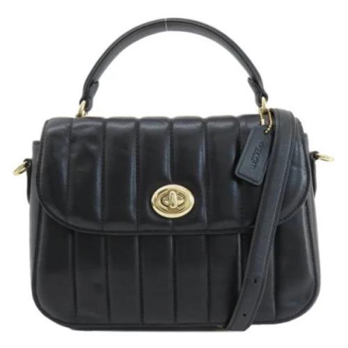 Pre-owned Leather handbags Coach Pre-owned , Black , Dames