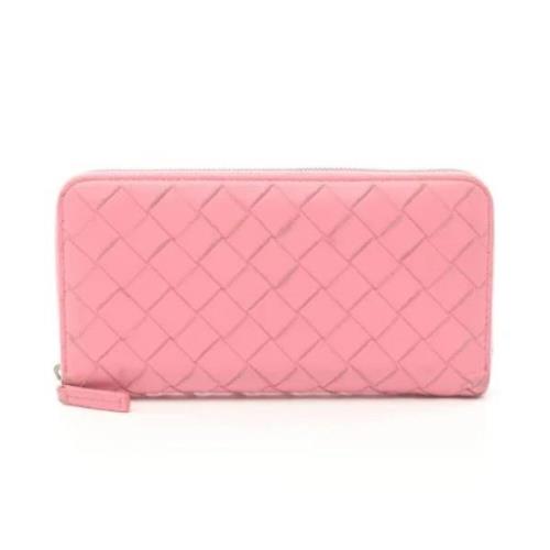 Pre-owned Leather wallets Bottega Veneta Vintage , Pink , Dames