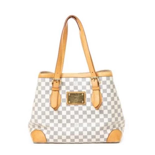 Pre-owned Coated canvas louis-vuitton-bags Louis Vuitton Vintage , Whi...