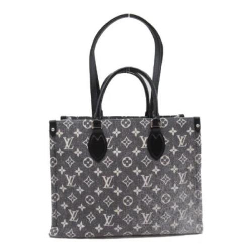 Pre-owned Denim louis-vuitton-bags Louis Vuitton Vintage , Gray , Dame...