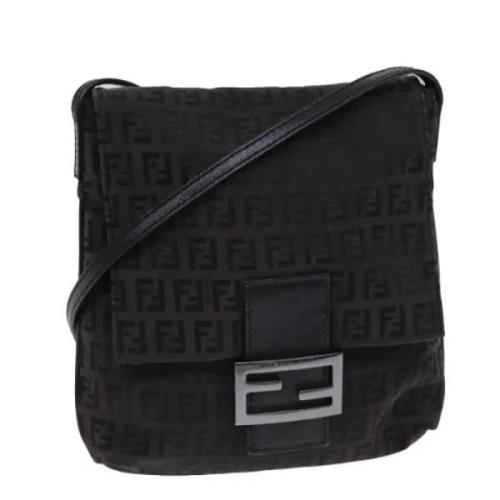 Pre-owned Canvas fendi-bags Fendi Vintage , Black , Dames