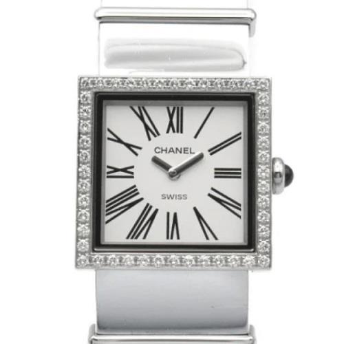 Pre-owned Stainless Steel watches Chanel Vintage , White , Dames