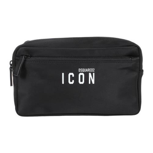 Iconische Beauty Case Organizer Dsquared2 , Black , Heren