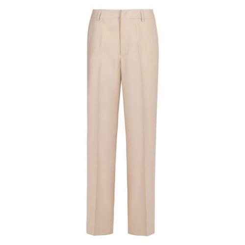 Elastische Straight-leg Broek PT Torino , Beige , Dames