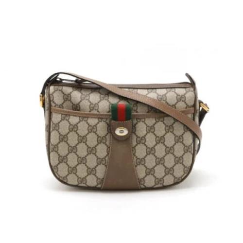 Pre-owned Leather gucci-bags Gucci Vintage , Beige , Dames