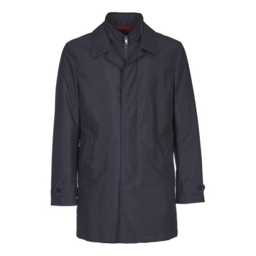 Blauwe regenjas waterafstotend bovenkleding Aw24 Fay , Blue , Heren