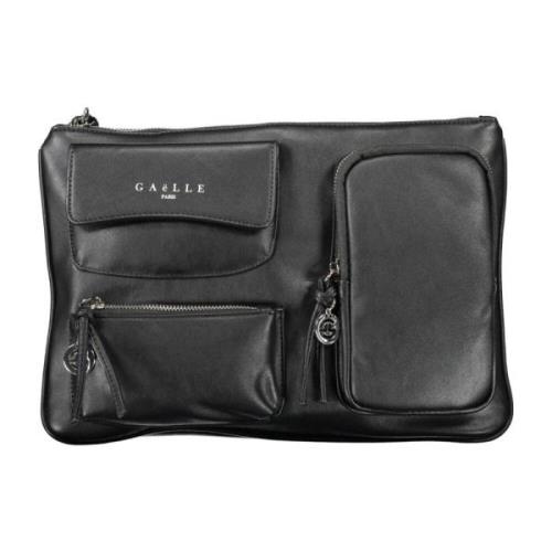 Zwarte dames clutch met zakken Gaëlle Paris , Black , Dames