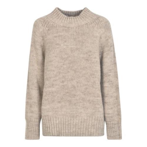 Beige Chunky Gebreide Sweater Maison Margiela , Beige , Dames