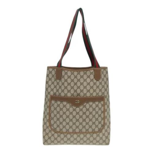 Pre-owned Canvas gucci-bags Gucci Vintage , Beige , Dames