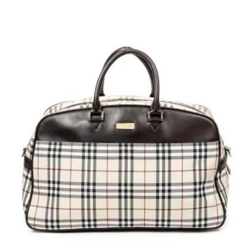 Pre-owned Canvas travel-bags Burberry Vintage , Beige , Dames