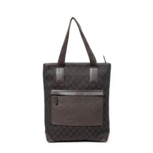 Pre-owned Canvas totes Gucci Vintage , Brown , Dames