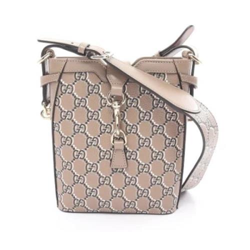 Pre-owned Leather gucci-bags Gucci Vintage , Beige , Dames