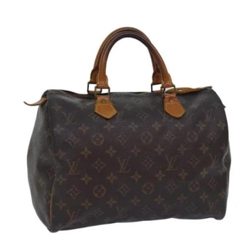 Pre-owned Canvas handbags Louis Vuitton Vintage , Brown , Dames