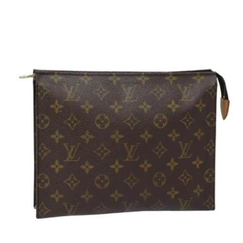 Pre-owned Canvas pouches Louis Vuitton Vintage , Brown , Dames