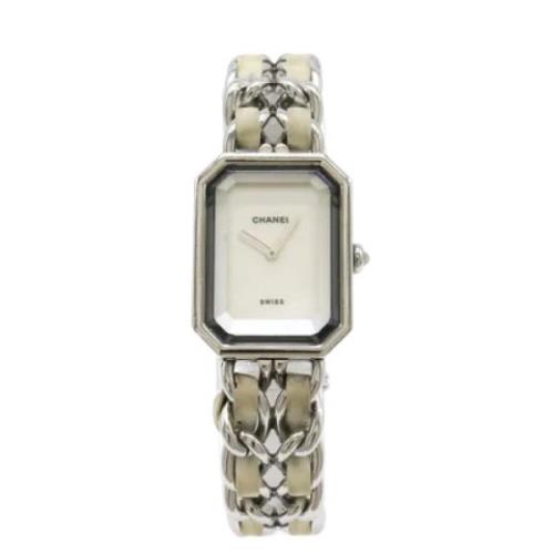 Pre-owned Stainless Steel watches Chanel Vintage , White , Dames