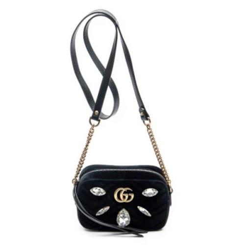 Pre-owned Canvas shoulder-bags Gucci Vintage , Black , Dames