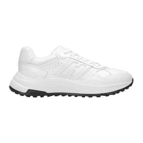 Witte Leren Sneakers met Iconisch H-Logo Hogan , White , Heren