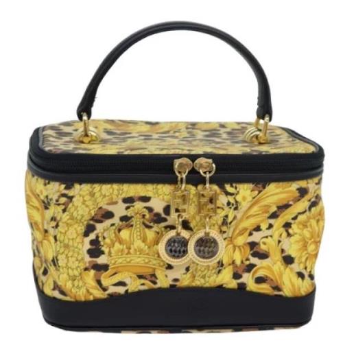 Pre-owned Canvas handbags Versace Pre-owned , Yellow , Dames