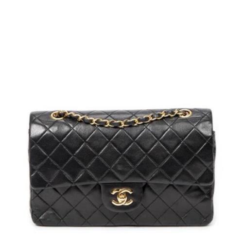 Pre-owned Leather shoulder-bags Chanel Vintage , Black , Dames