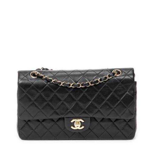 Pre-owned Leather shoulder-bags Chanel Vintage , Black , Dames