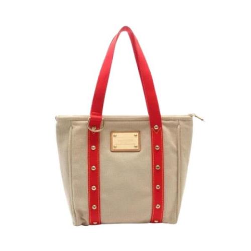 Pre-owned Canvas louis-vuitton-bags Louis Vuitton Vintage , Beige , Da...