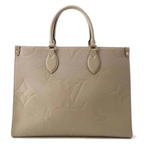 Pre-owned Fabric louis-vuitton-bags Louis Vuitton Vintage , Beige , Da...