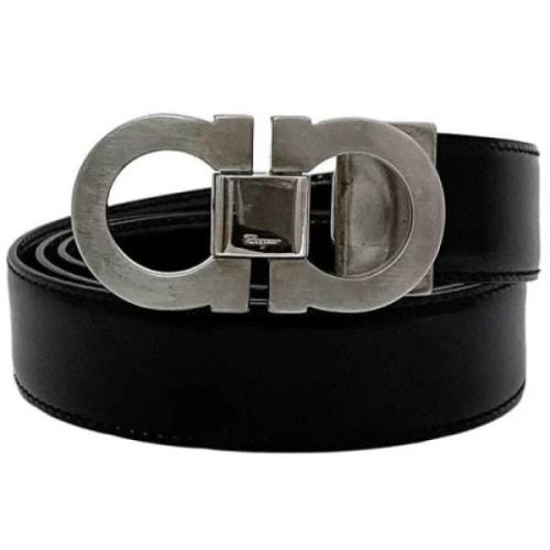 Pre-owned Leather belts Salvatore Ferragamo Pre-owned , Black , Dames