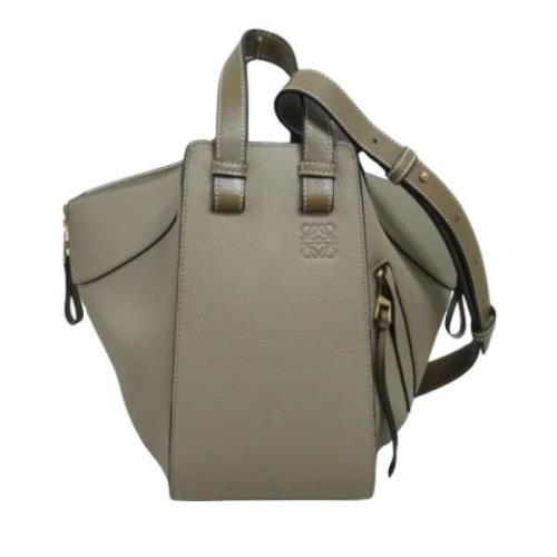 Pre-owned Leather handbags Loewe Pre-owned , Gray , Dames