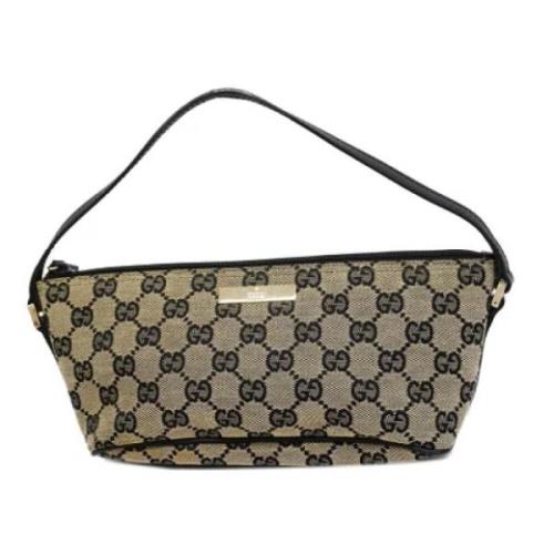 Pre-owned Canvas gucci-bags Gucci Vintage , Brown , Dames