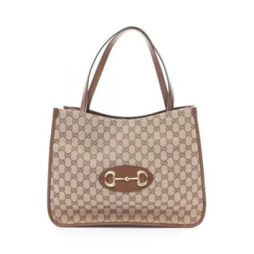 Pre-owned Leather gucci-bags Gucci Vintage , Beige , Dames