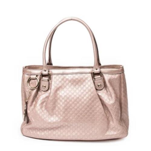 Pre-owned Leather shoulder-bags Gucci Vintage , Pink , Dames