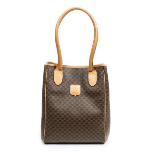 Pre-owned Coated canvas totes Celine Vintage , Brown , Dames