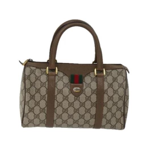 Pre-owned Canvas handbags Gucci Vintage , Beige , Dames