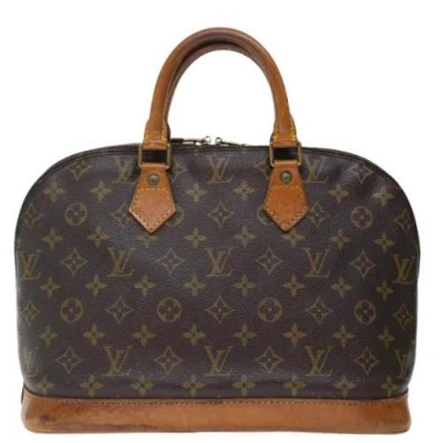 Pre-owned Canvas handbags Louis Vuitton Vintage , Brown , Dames